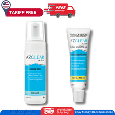 AZCLEAR Medicated Skin Cleanser   Foaming Wash  Lotion for Acne-Prone Skin