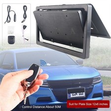 Car Frontrear Plate Frame Holder With Wireless Remote Us Standard For Car Shows