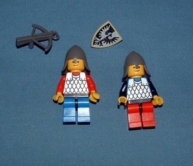 CASTLE, BLACK FALCONS BATTLE DRAGON SET NO. 6018 - LEGO - 1990 - USED CONDITION