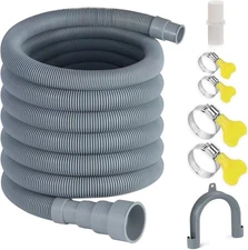 16.4ft Washing Machine Drain Hose, Universal Drain Hose Extension Kit for Washer