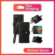 Antsturdy Compatible with Samsung Galaxy A03S US Wallet Case with Card Holder Wo