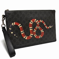 Borsa pochette Gucci in pelle con serpente autentica