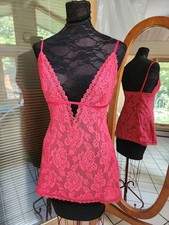 Victoria's Secret Lace Nighty Chemise Babydoll Keyhole V-Neck Small S