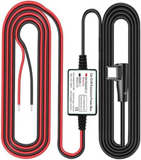 Dash Cam Hardwire Kit, Type C USB Port, DC 12V - 24V to 5V/2.5A Max Car Charger