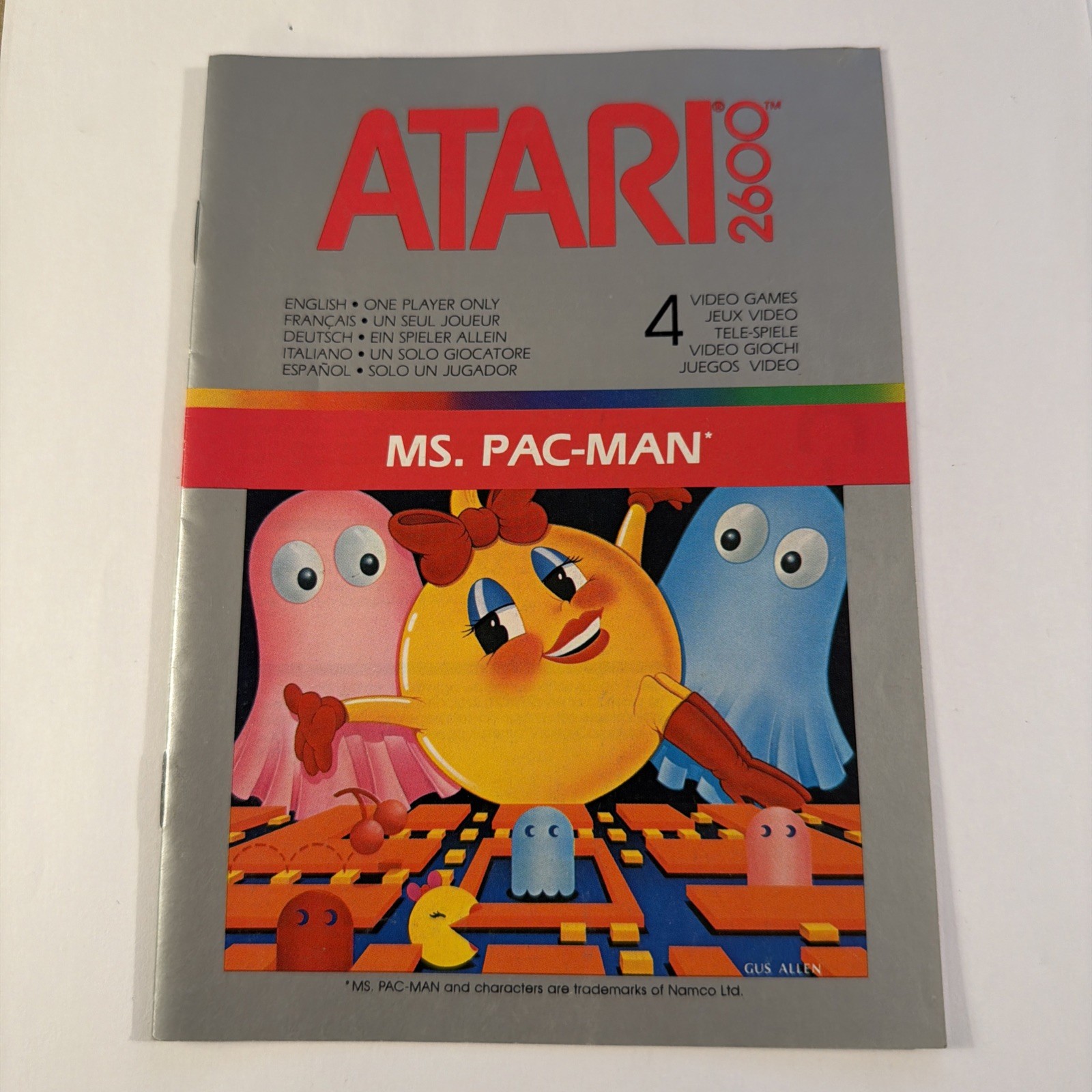 NOTICE ATARI 2600 - ms pac man