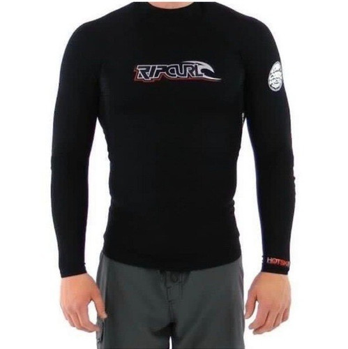 Rip Curl Rashguard Wetsuit Shirt Mens XXL E3 Titanium Hotskin Lined