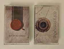 Whitesnake 2 Cassette Tape Lot- 1987 Self Titled  Slip Of The Tongue VG COND