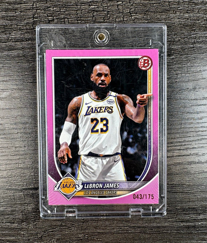 Topps Bowman Draft Picks 2014-15 LeBron James Lakers Pink #121 /175