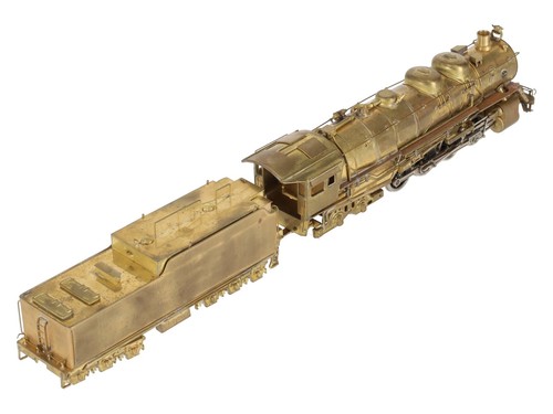 United Models HO Scale Brass Santa Fe 2-8-4 Berkshire Steam Loco & Tender/Box - Picture 9 of 12