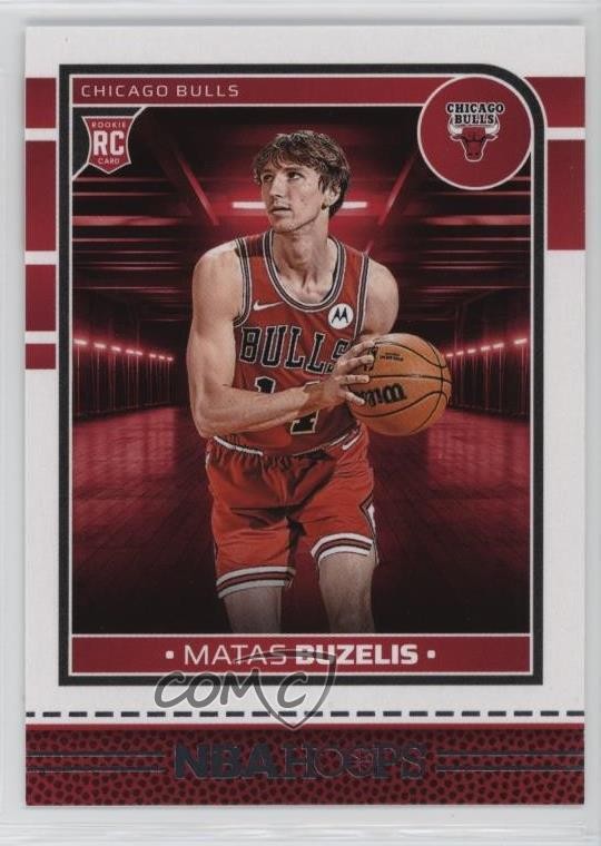 2024-25 Panini NBA Hoops Rookies Red Back Matas Buzelis #241 4z8