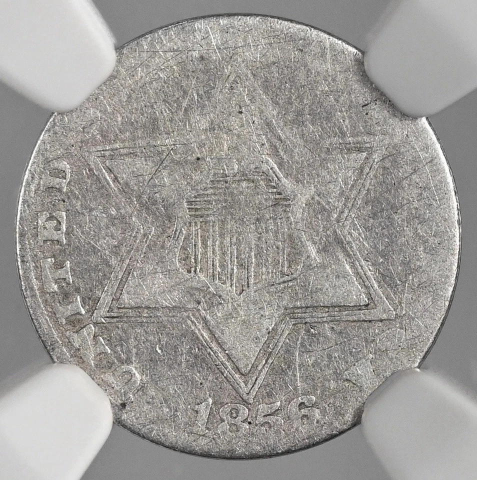1856 3CS THREE CENT SILVER PIECE NGC F12 #8404746-016 - Image 2 of 4