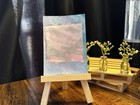 ACEO Art Card Original “Water Drops & Silver” 99/100 — photo 1
