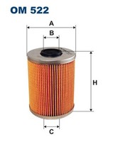 ÖLfilter Filtron OM 522 Filtereinsatz FüR E36 BMW E34 Z3 Alpina 3Er 5Er Touring