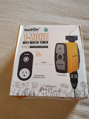 *NEW* RainPoint Single 1-Zone WiFi 2.4GHz TTV103WRF Sprinkler Smart Water Timer