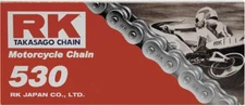 RK 530 M Standard Chain - 110 Links - Natural Motorcycle Street Bike 530-110