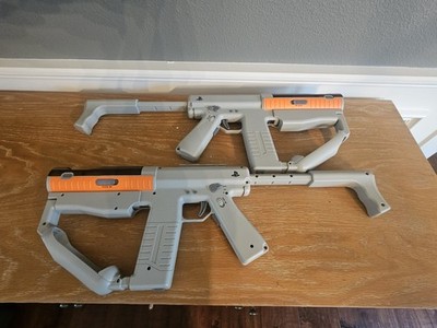 Sony Playstation 3 PS3 Move OEM Sharp Shooter Light Gun Controllers - Set Of 2
