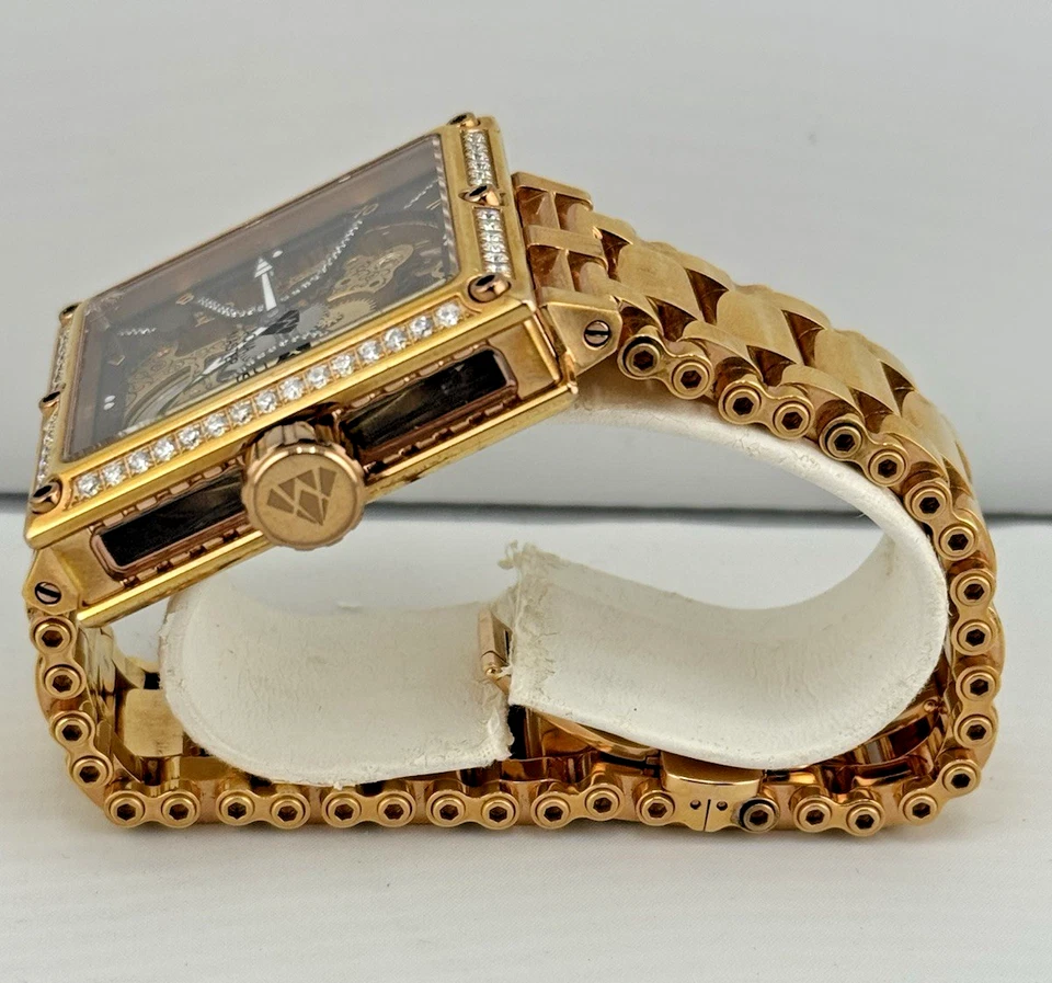 Aqua Master 45mm Yellow Gold 2.5 Carats Appx. Diamond Watch - READ! - Image 2 of 4