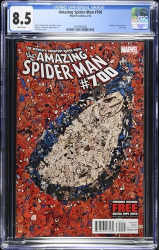 Amazing Spider-Man #700 CGC 8.5 | Death of Peter Parker | Last Marvel issue!