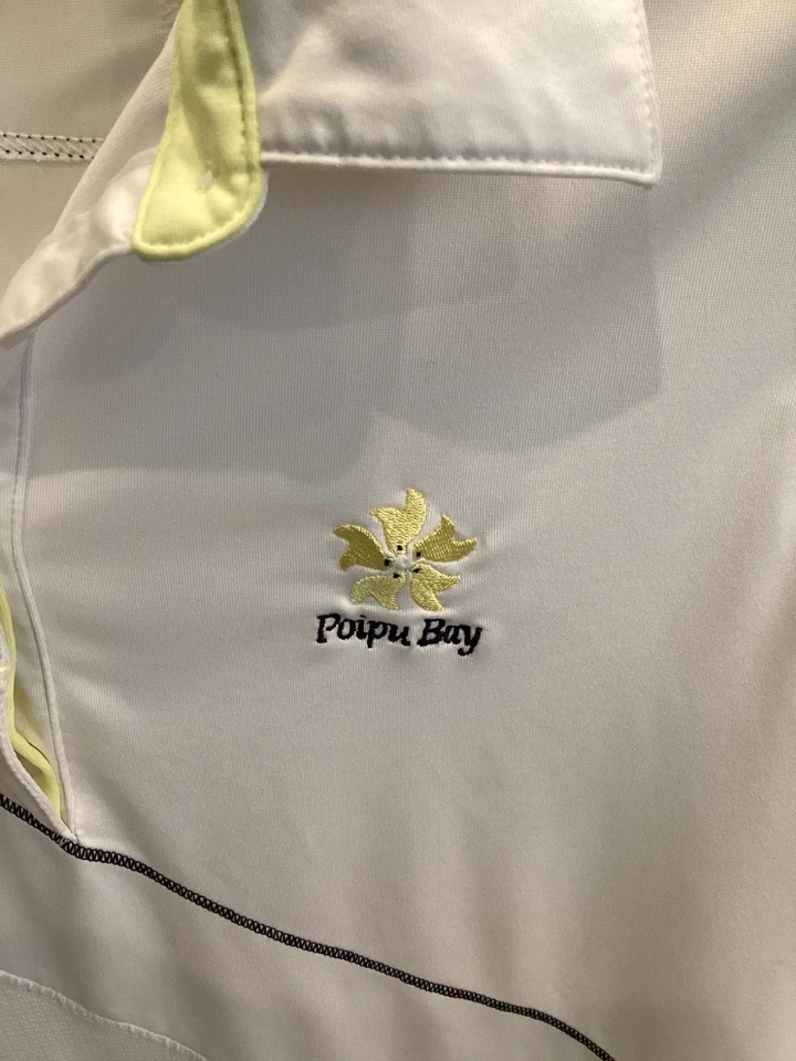 Camisa de golf Annika Cutter & Buck para mujer blanca Polo Top Poipu Bay talla L Foto 3 de 4