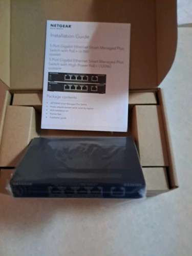 Conmutador Netgear GS305EP-100NAS 5 puertos Gigabit Ethernet Plus (administrado) 63 W - Imagen 1 de 6