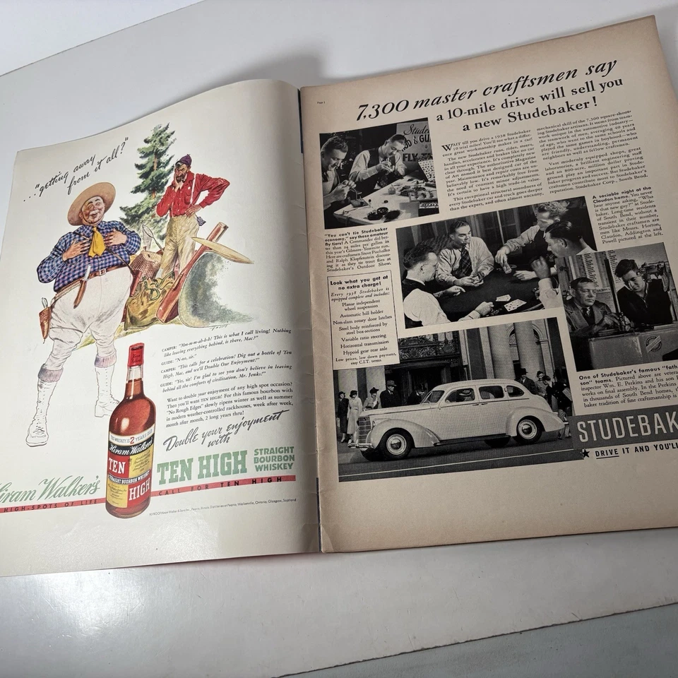 Life Magazine Vintage May 16 1938 China Defender Hitler Baseball Shriners WWII - Image 4 of 4