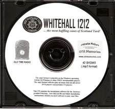 WHITEHALL 1212 - 43 Shows Old Time Radio In MP3 Format OTR On 1 CD