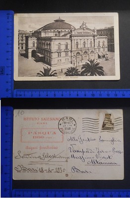 BARI (BA) - BEAUTIFUL VIEW FROM ABOVE OF THE PETRUZZELLI THEATER - ANTIQUE - 22152