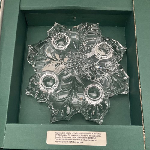 NEW in box Waterford Marquis Crystal 8-3/4" Advent Wreath Candleholder Christmas - Picture 9 of 10