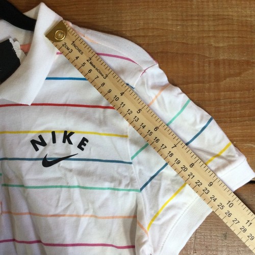 NEW!! Nike Girl's Striped Swoosh Logo Polo Dress Size XL - Picture 14 of 16