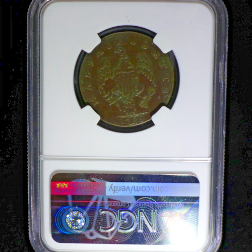1788 Massachusetts with Period Colonial Copper Cent NGC VF30 BN - Picture 2 of 4