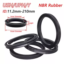 USH/UPH/Y Oil Seal Ring Hydraulic Cylinder Piston Hole Shaft Seal NBR Lip Seal