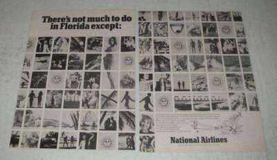1967 National Airlines Ad - Not Much to Do in Florida