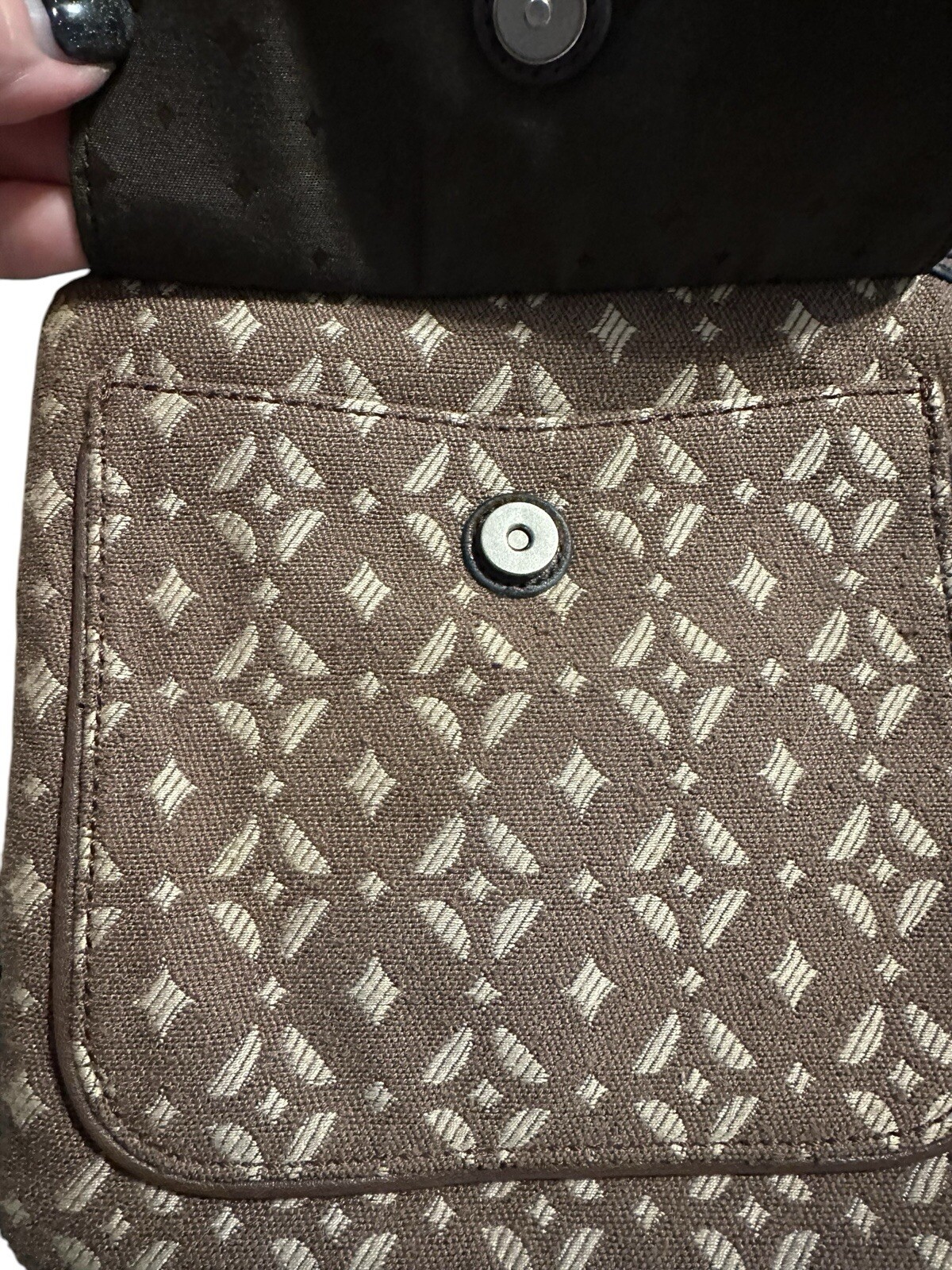 FOSSIL Brown Beige Adjustable Lined shoulder stra… - image 16