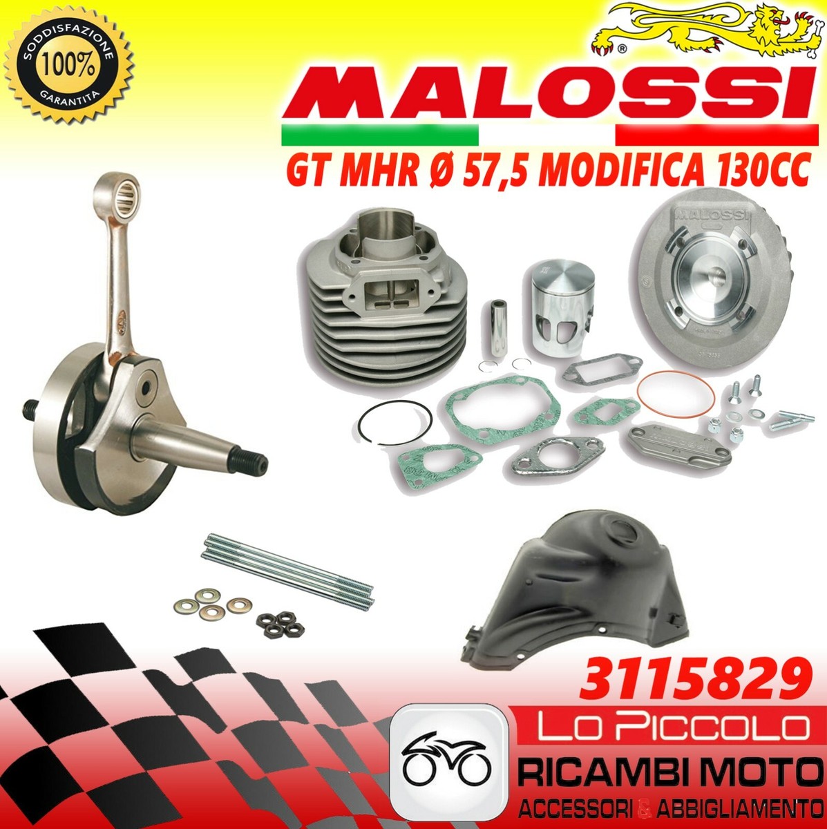 Cilindro Elaborazione Vespa 130 KIT MODIFICA VESPA 50 SPECIAL 130