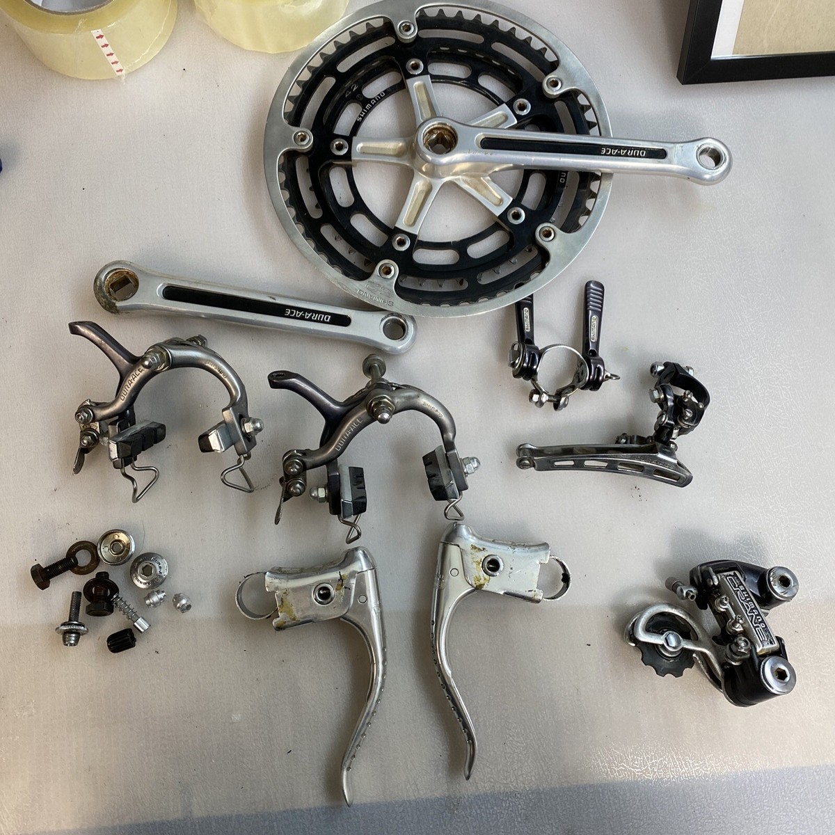 Shimano dura ace vintage group set crane 5 speed (8203) -122 Shimano dura ace vintage group set crane 5 speed (8203) -122