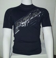 Fox UPF 50 Rashguard Black Short Sleeve Rash Tank Outdoor New With Tags Youth