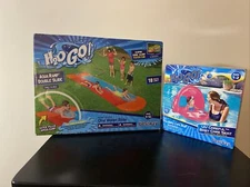 H2OGO New Lot Aqua Ramp Water Slip and Slide 18 ft AND Baby Care Seat Bestway