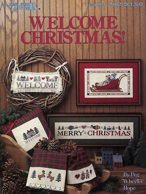 Leisure Arts Leaflet 00742 - Welcome Christmas by Peg Wheeler Hope