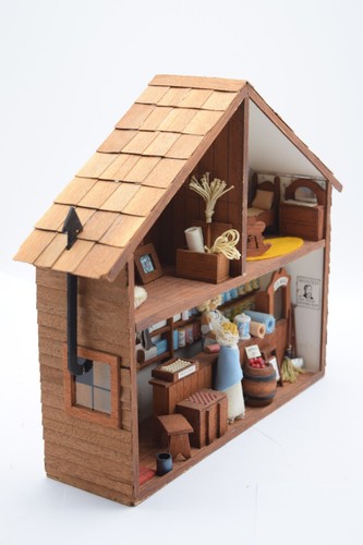 3D General Store Post Office Wooden Shelf Wall Art Home Decor Diorama Dollhouse - Picture 7 of 9