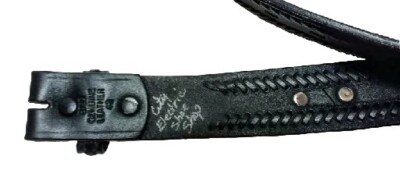 ch!iii Original Belt 黒 3-D Woven 8720 City Electric Genuine Leather Belt W/O Buckle