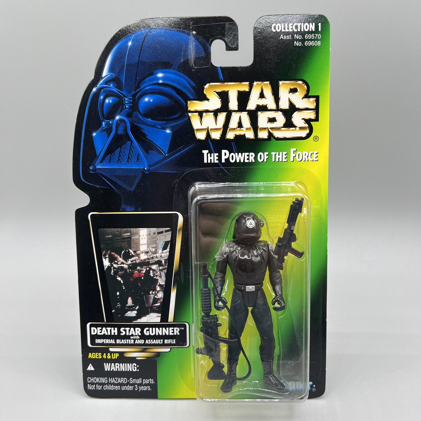 Kenner Death Star Gunner Imperial Blaster POTF Green Card Action Figure 1996