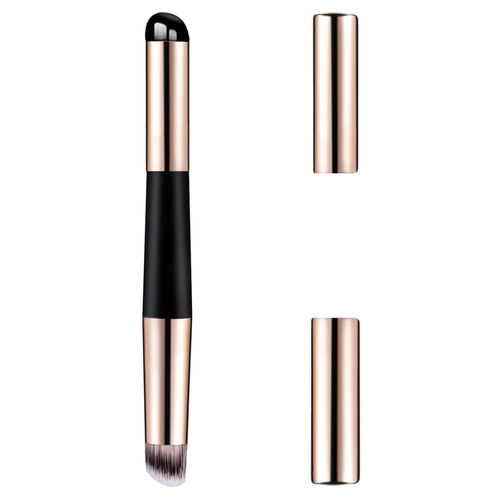 Cepillo de labios de silicona de doble cabeza 2 en 1 aplicador de maquillaje de silicona reutilizable de sílice - Imagen 8 de 10