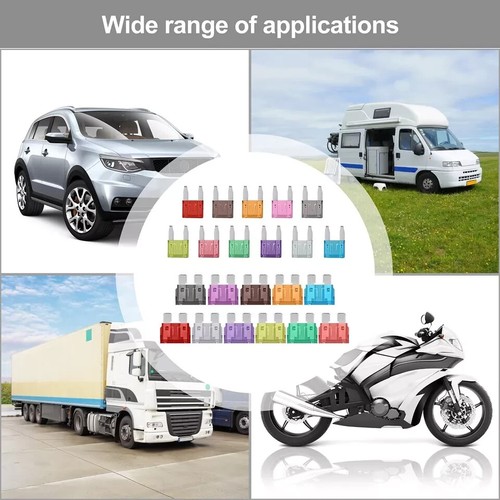 168 Pcs Fusibili Auto Assortiti Kit, 114 Mini Fusibili Auto + 54 Fusibile Auto - Foto 7 di 7