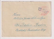 NACH 45, Geb&uuml;hr bezahlt / Barfreimachung, Ebingen/W&uuml;rtt., 21.12.45