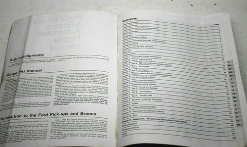 Haynes Repair Manual for Ford Pick-Ups & Bronco 1980 - 1991 F-100 to F-350 V6 V8 - Picture 3 of 7