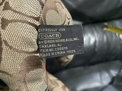 COACH チェック柄 犬の置物レア！！ COACH チェック柄 犬の置物レア