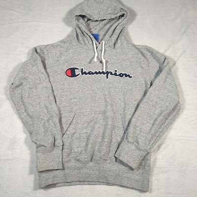 Women's Champion Reverse Weave Grey Hoodie Size Medium Casual Read  Description UK