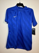 Nike Dri Fit Challenge 3 Soccer Jersey Shirt Blue Women Size Large Short Sleeve
