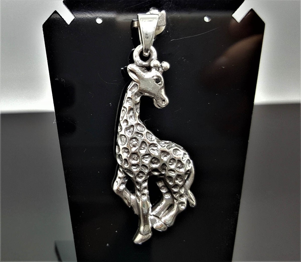 Giraffe STERLING SILVER 925 Pendant African Animal Totem Talisman 