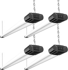 Super Bright 4 Pack LED Shop Light, 4400 LM, 4 FT, 6500K Cool Daylight